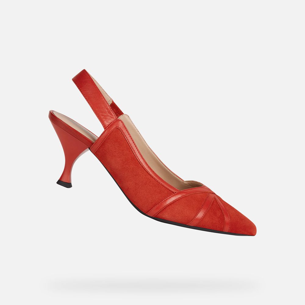 Geox Pumps Red Elisangel - Geox Womens Shoes - PYNAQV375